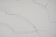 Đá thạch anh Carrara trắng tùy chỉnh được đánh bóng 15MM với mặt bàn bếp