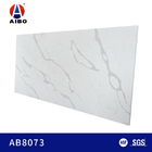 Mặt bàn thạch anh Carrara rắn 2cm 3cm màu trắng với mặt trên Btahroom Vanity