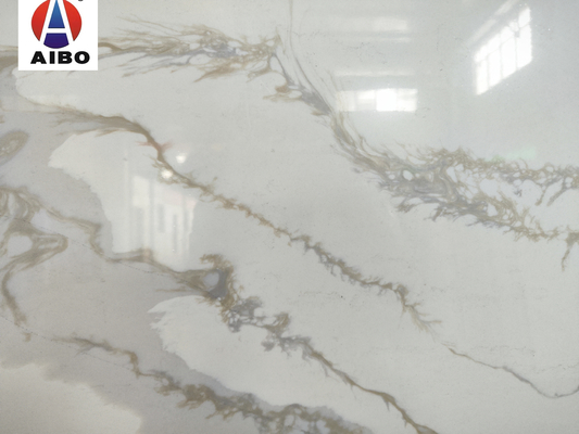 Hàng Mới Về Calacatta Trắng Pha Lê Nhân Tạo Thêm Đá Cẩm Thạch Trắng Đá Thạch Anh Tấm Sứ Đá Thạch Anh Nhân Tạo