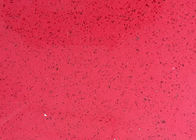Mặt bàn thạch anh thủy tinh màu đỏ tái chế chống trầy xước 3000mm X 1400mm