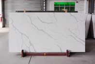 Mặt bàn bằng đá thạch anh nhân tạo được thiết kế kỹ thuật màu trắng cho gạch lát sàn nhà bếp và phòng tắm