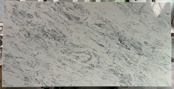 Faux Stone Siding Panels Grey Quartz Slab Phòng tắm Vanity Tops