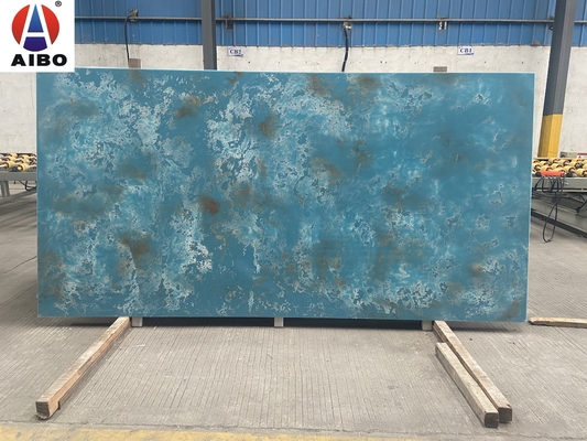 6,5 Mohz Độ cứng Ocean Land Tấm đá nhân tạo Tấm tường trang trí Chống va đập