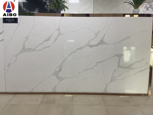 Đá thạch anh trắng Calacatta có độ bền cao Bề mặt được đánh bóng Chống nứt mạnh