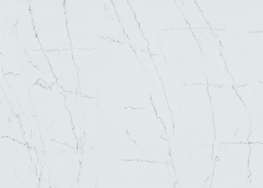 Đá thạch anh SGS NSF Calacatta Chống trầy xước Không độc hại 6,5 Mohz Độ cứng Bàn nhà hàng